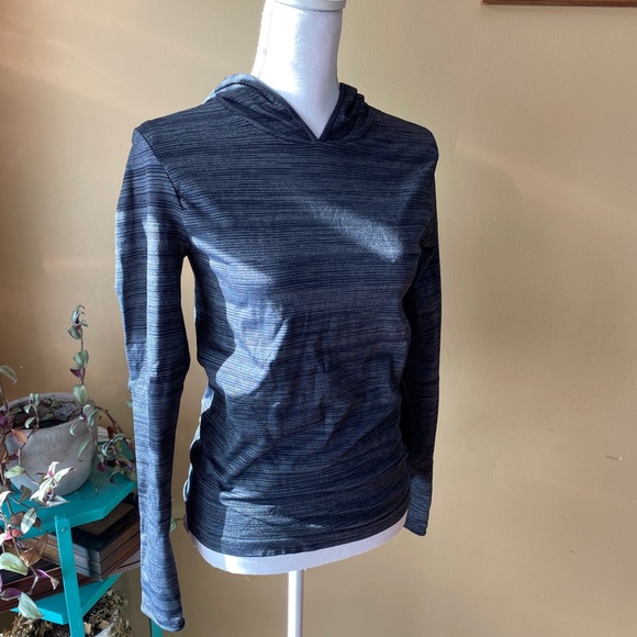 Fabletics Tops - Fabletics | Heather Gray Seamless Workout Hoodie
